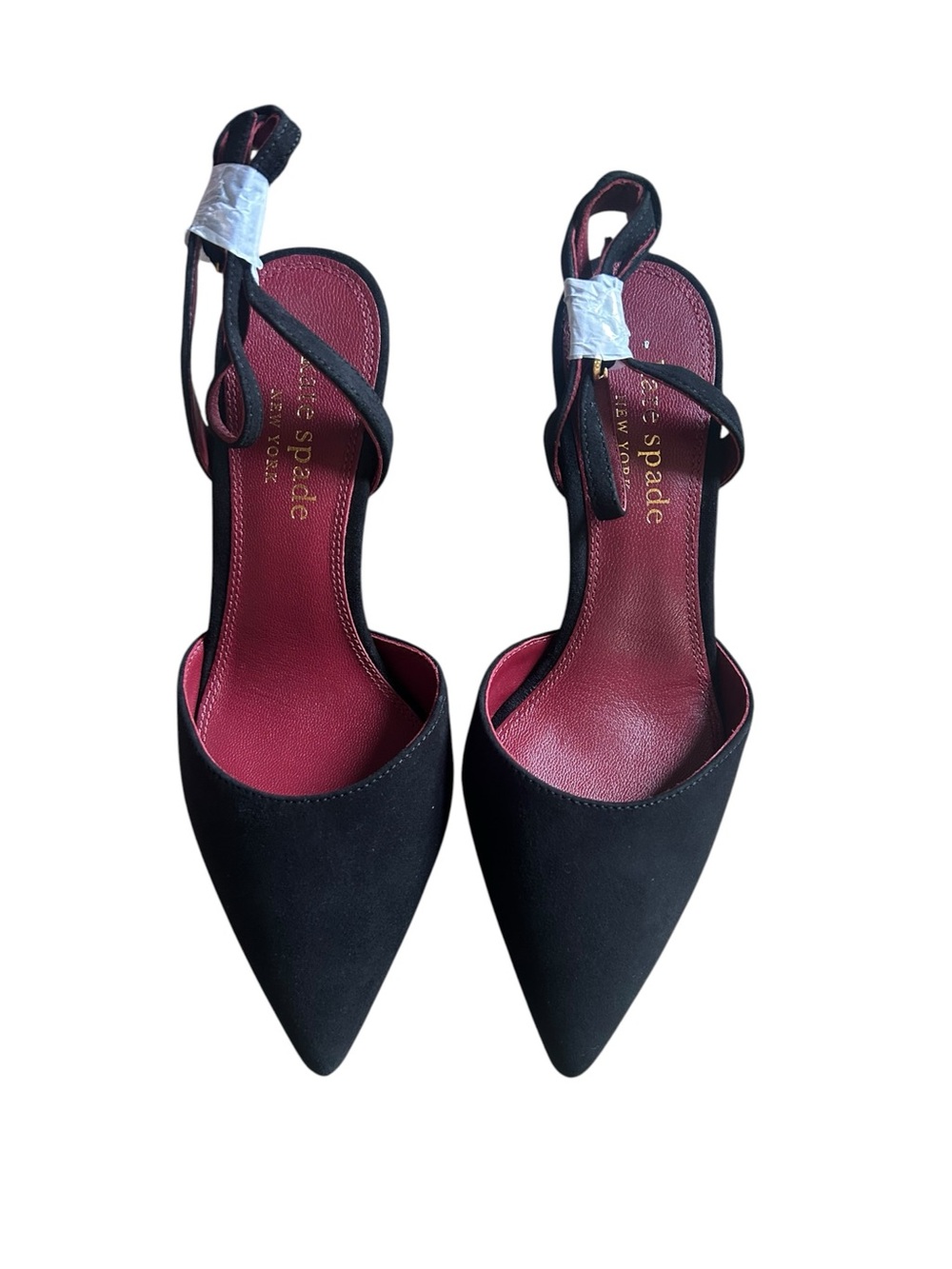 Kate Spade New York Voila Black Suede Pointed-Toe Pumps Size 6.5 - Picture 4 of 10
